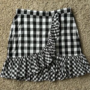 J.Crew Ruffle Mini Skirt in Gingham